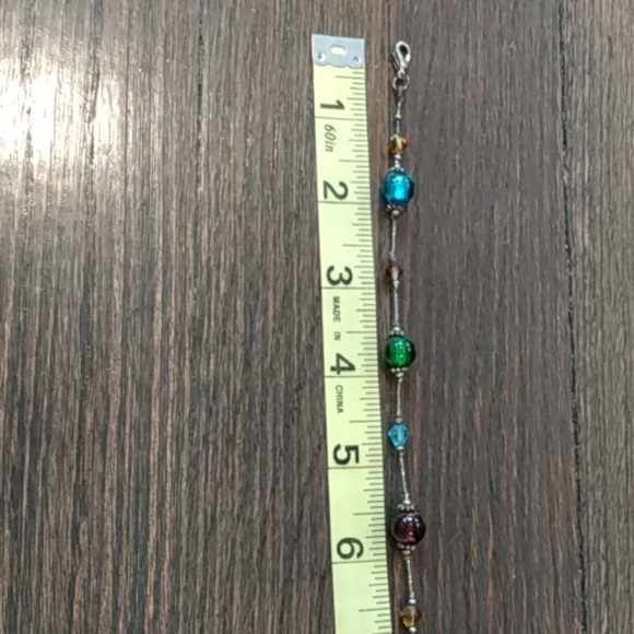 Multicolored Glam Glass Bead Necklace🎩🌼🌿 - Picture 6 of 6